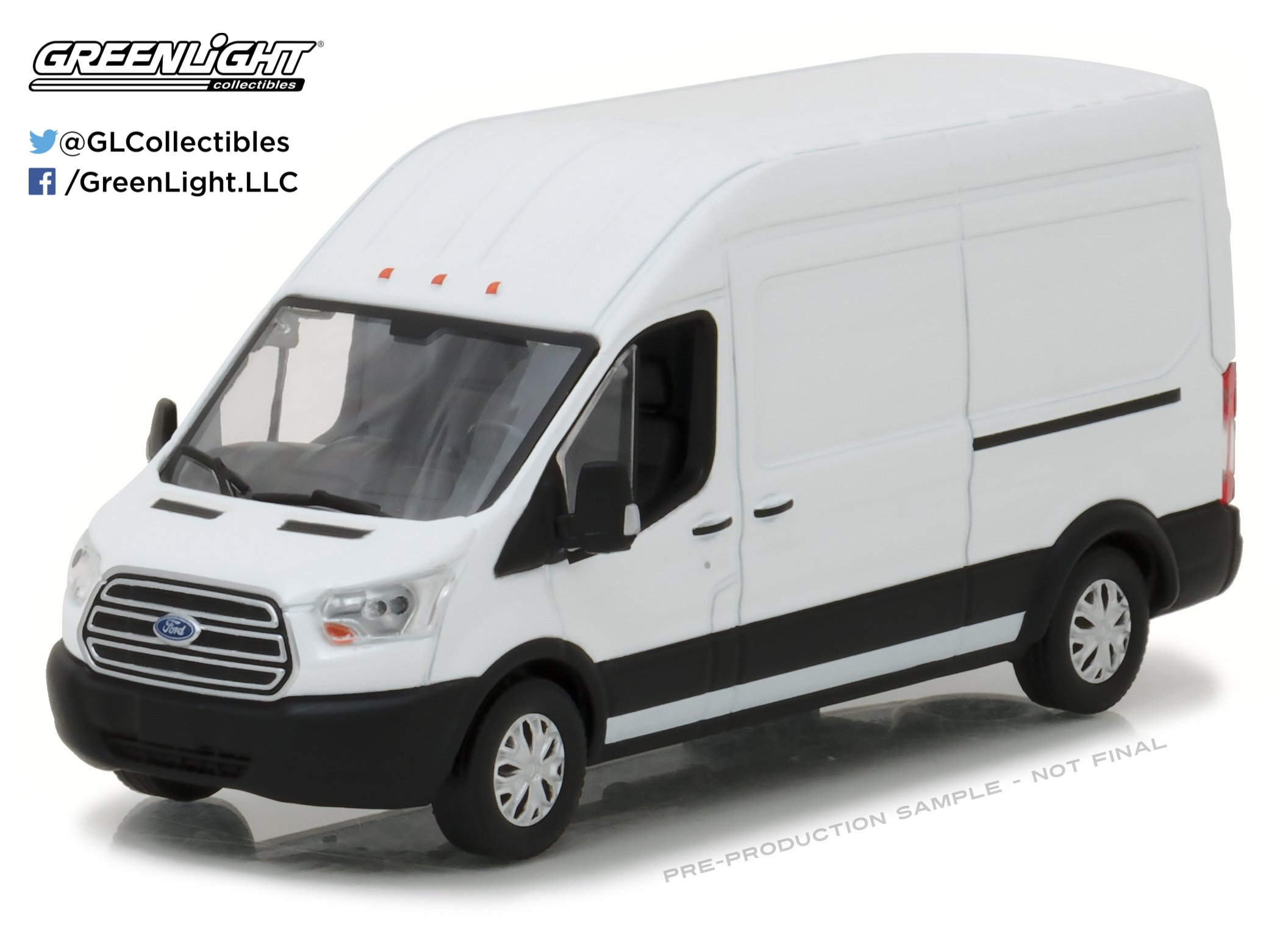Amazon.com: Greenlight 86083 2017 Ford Transit Extended Van High